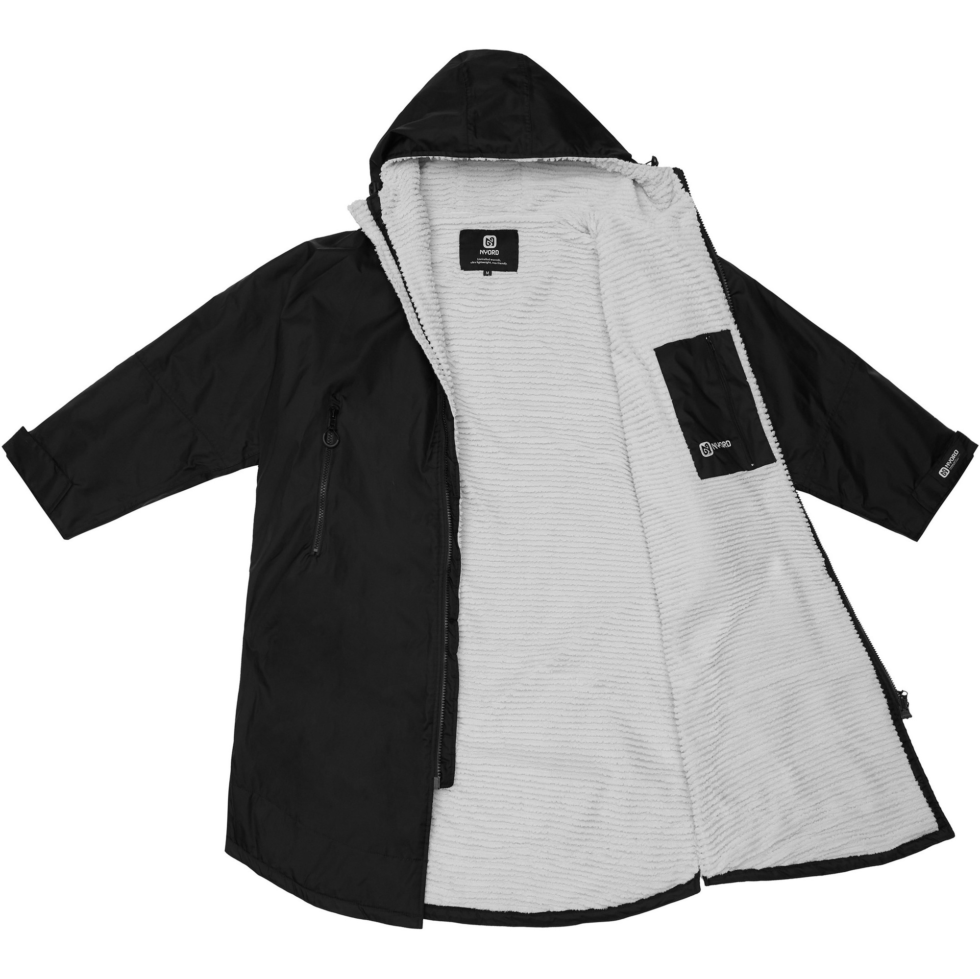 2026 Nyord Peignoir à Langer Extérieur Primaloft ACC0005 - Black / Gris