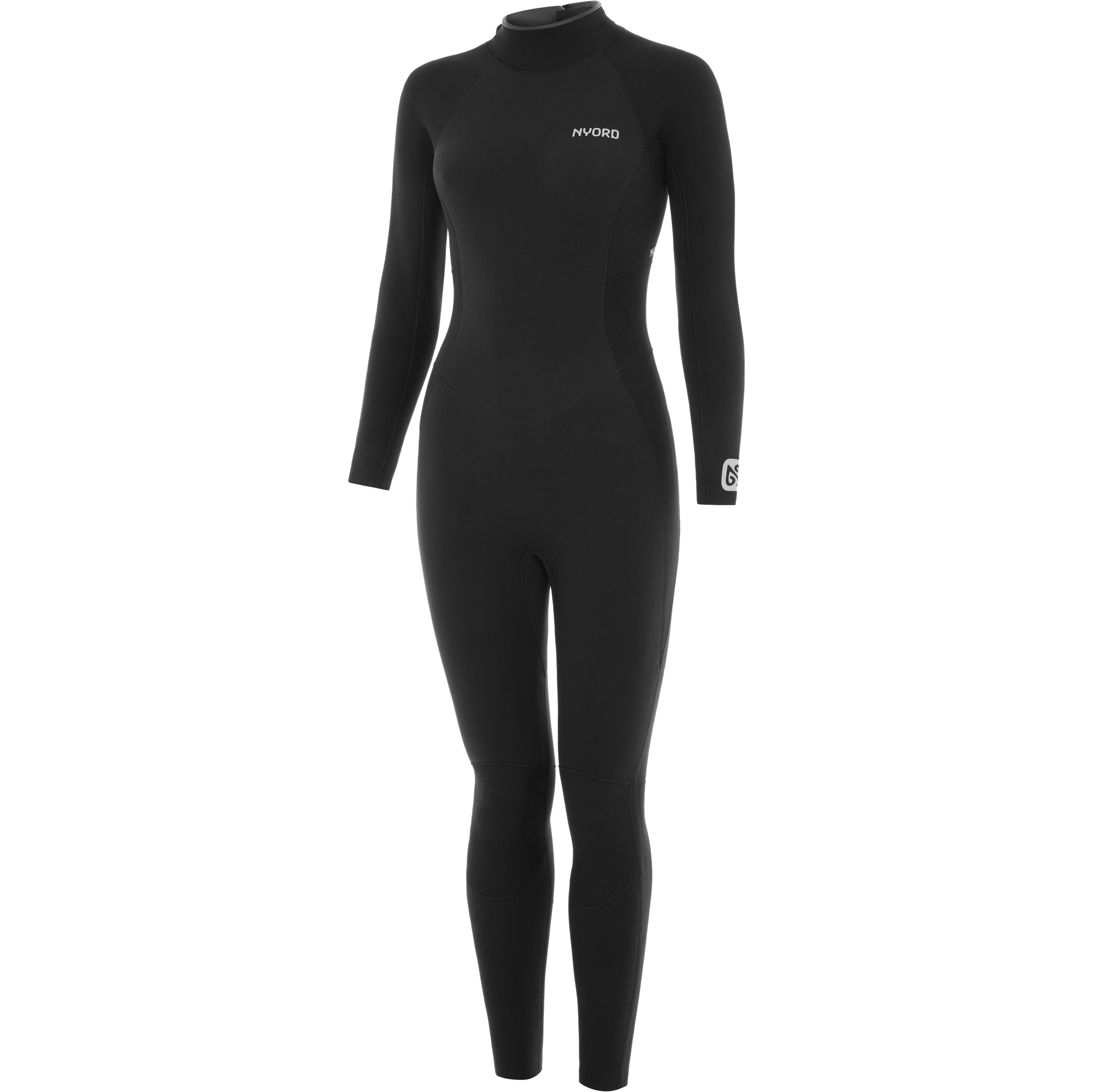 2025 Nyord Femmes Furno 3/2mm Back Zip GBS Combinaison Néoprène FBW32001 - Black