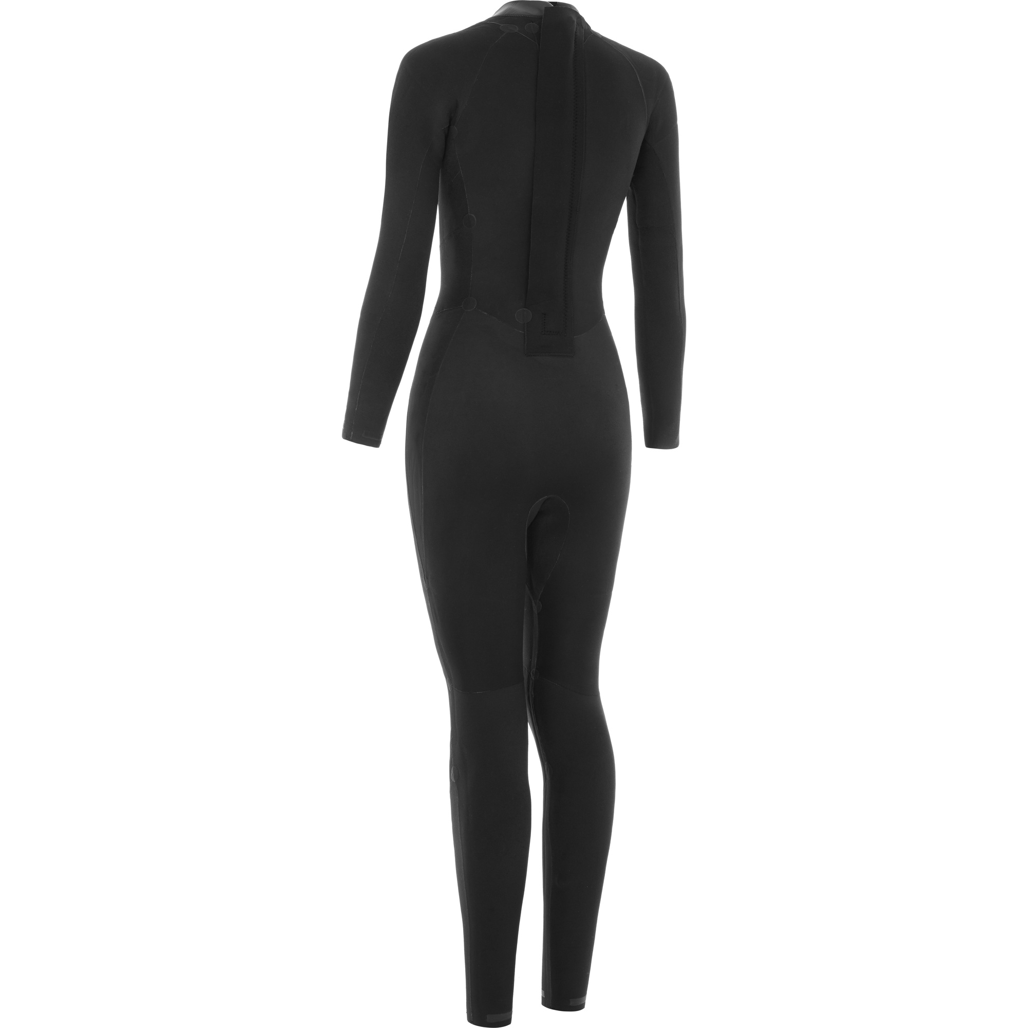 2025 Nyord Femmes Furno 3/2mm Back Zip GBS Combinaison Néoprène FBW32001 - Black