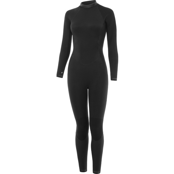 2025 Nyord Femmes Furno 3/2mm Back Zip GBS Combinaison Néoprène FBW32001 - Black
