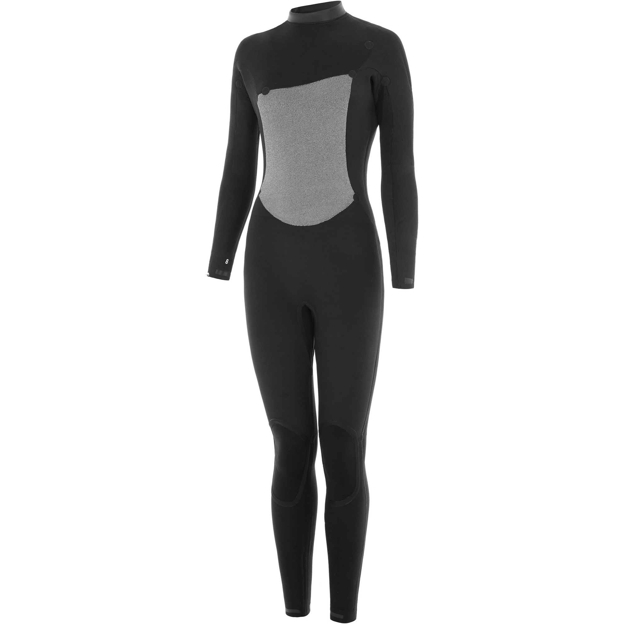 2025 Nyord Femmes Furno Warmth 4/3mm Chest Zip GBS Combinaison Néoprène FWW43001 - Black