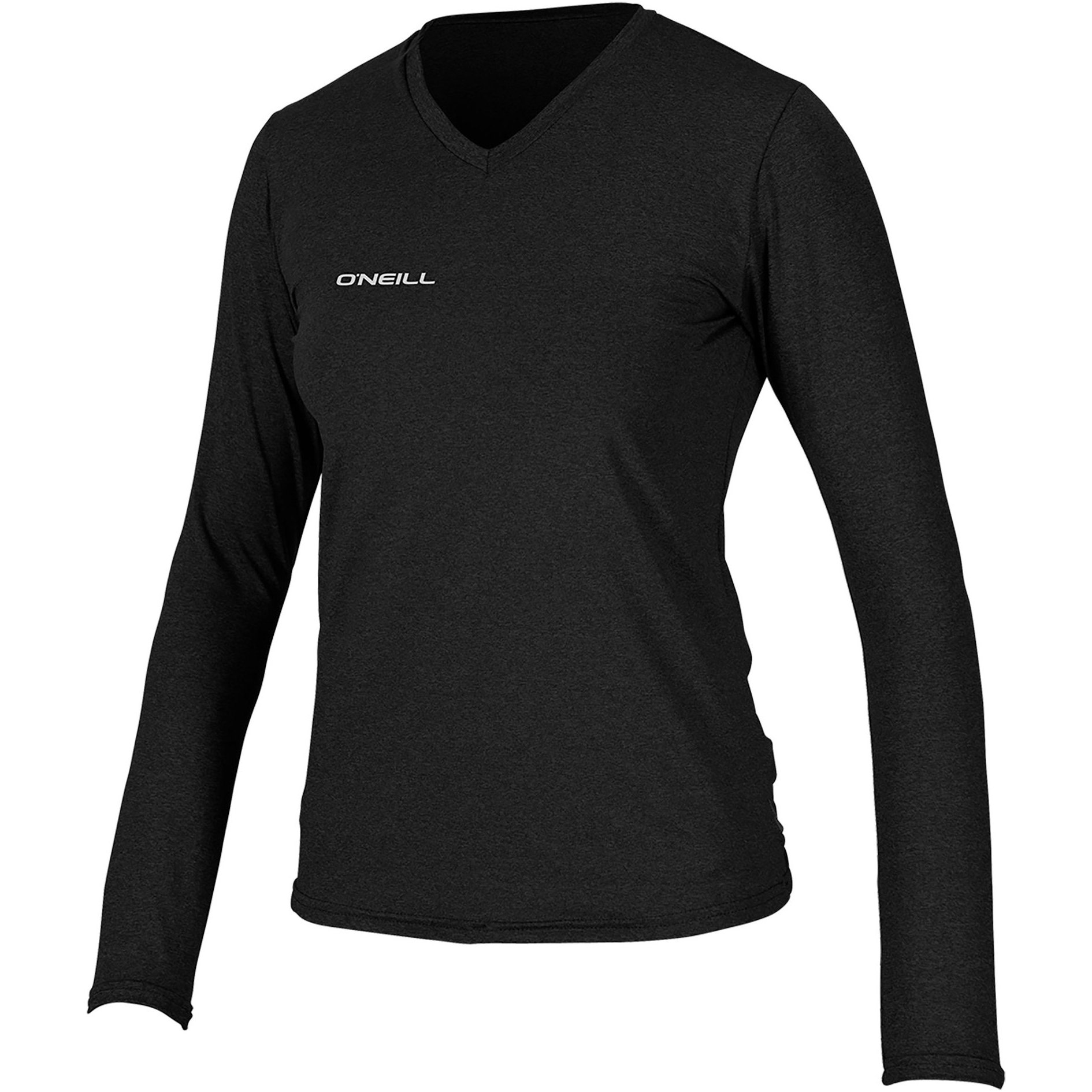 Shirt Femme 2019 O'neill Hybrid Manches Longues Et Col En V Noir 5320
