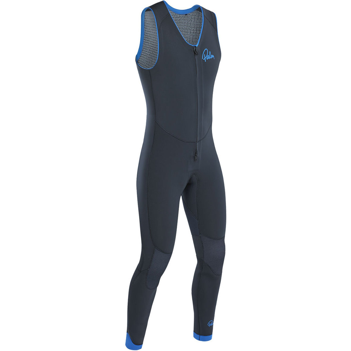 2026 Palm Blaze 3mm GBS Front Zip Long John Combinaison Néoprène 12230 - Jet Grey