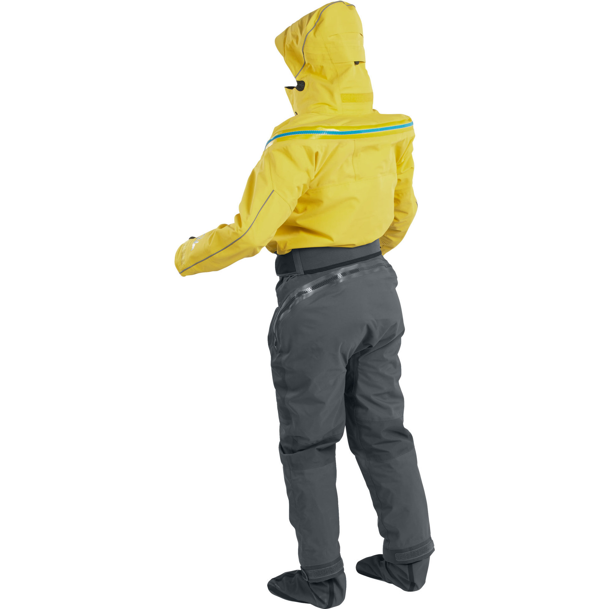 2025 Palm Femmes Bora Touring Kayak Drysuit 12383 - Yellow / Jet Grey