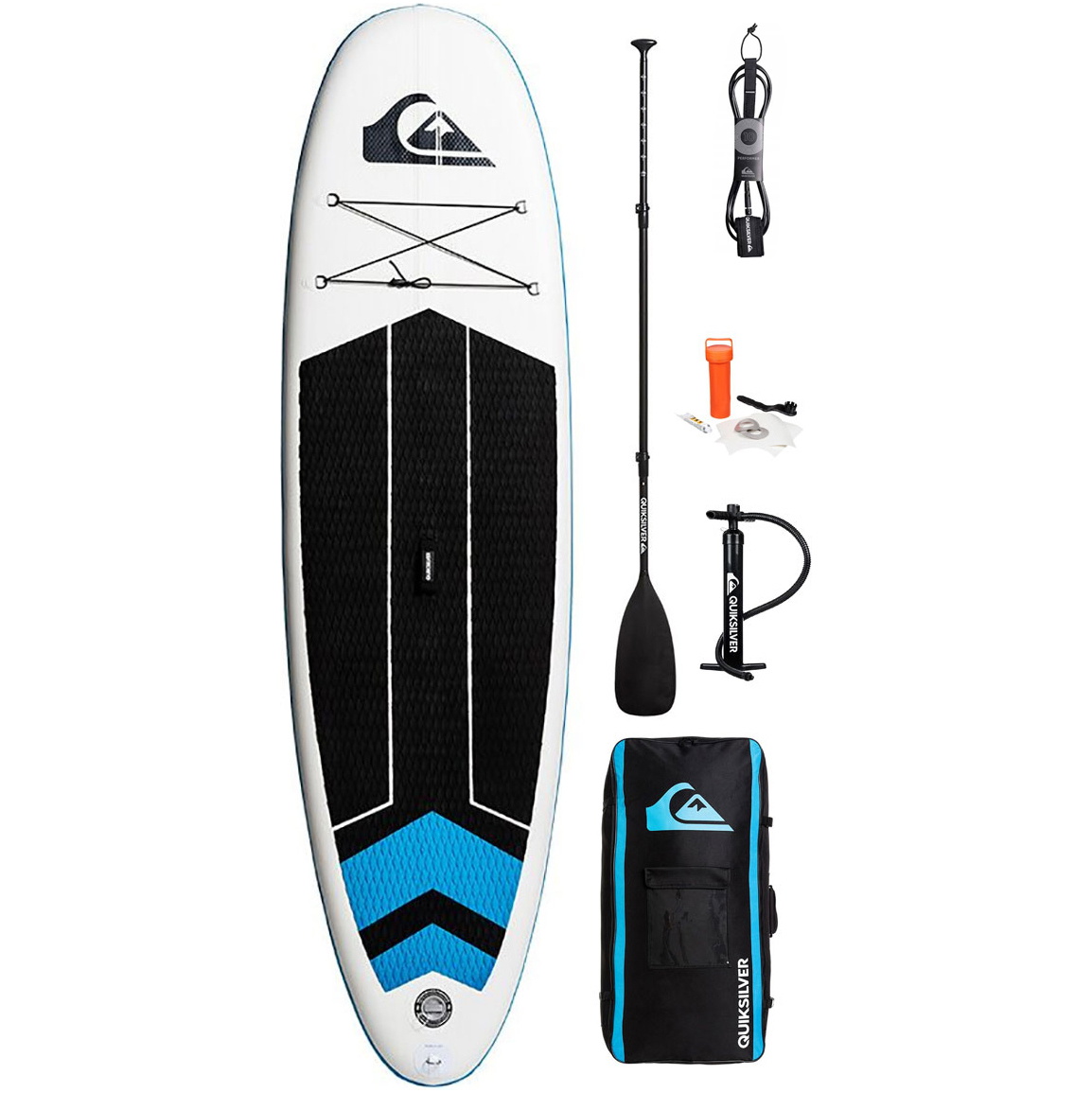 Quiksilver ISUP 10'6x32" Gonflable Stand Up Paddle Board Pompe Inc., Pagaie, Sac Et Laisse Eglisqs106