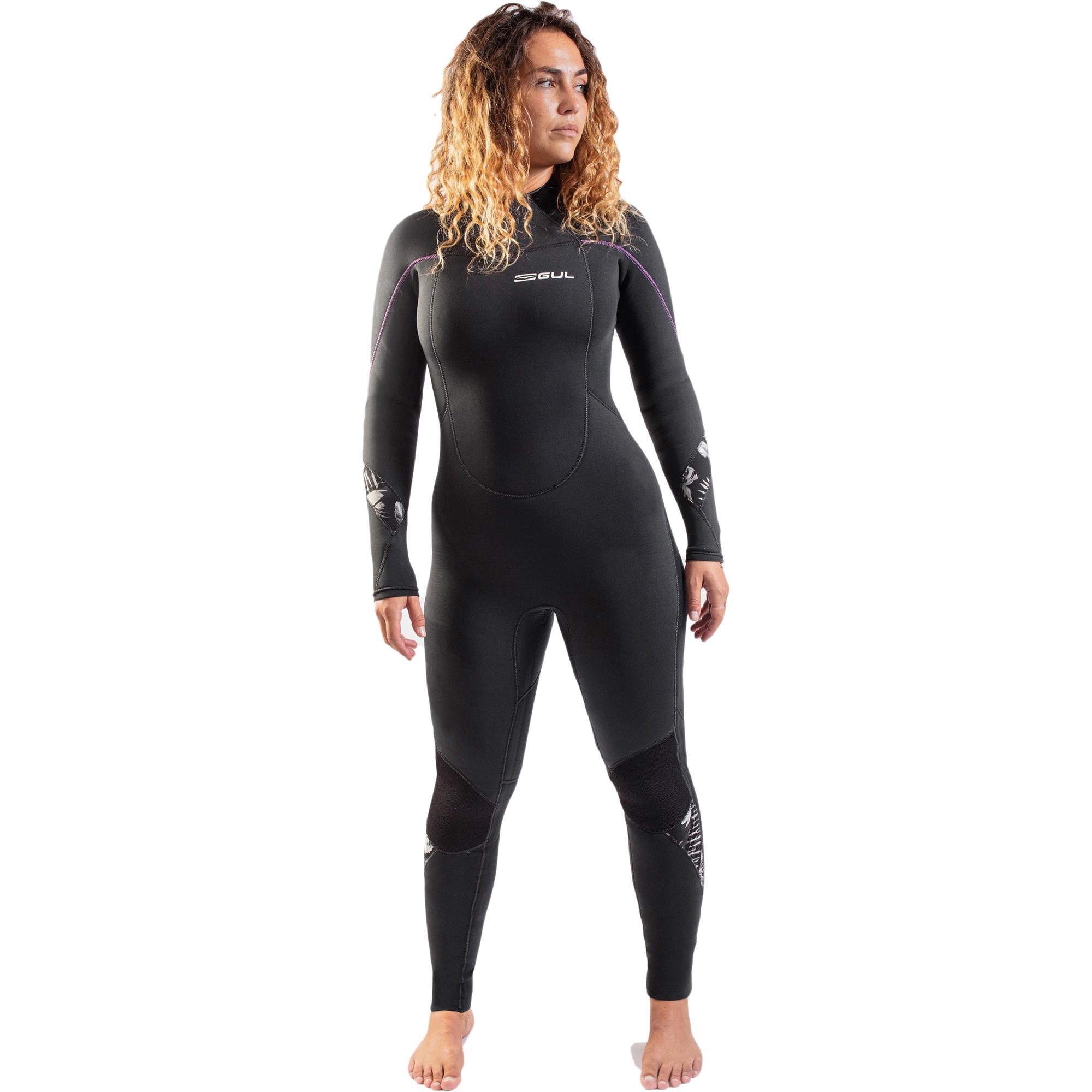 2021 Gul Womens Response 5/3mm Back Zip GBS Wetsuit RE1229-B9 - Jet Grey / Black