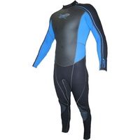Réponse 3mm Steamer Combinaison en noir / bleu électrique RE1307
