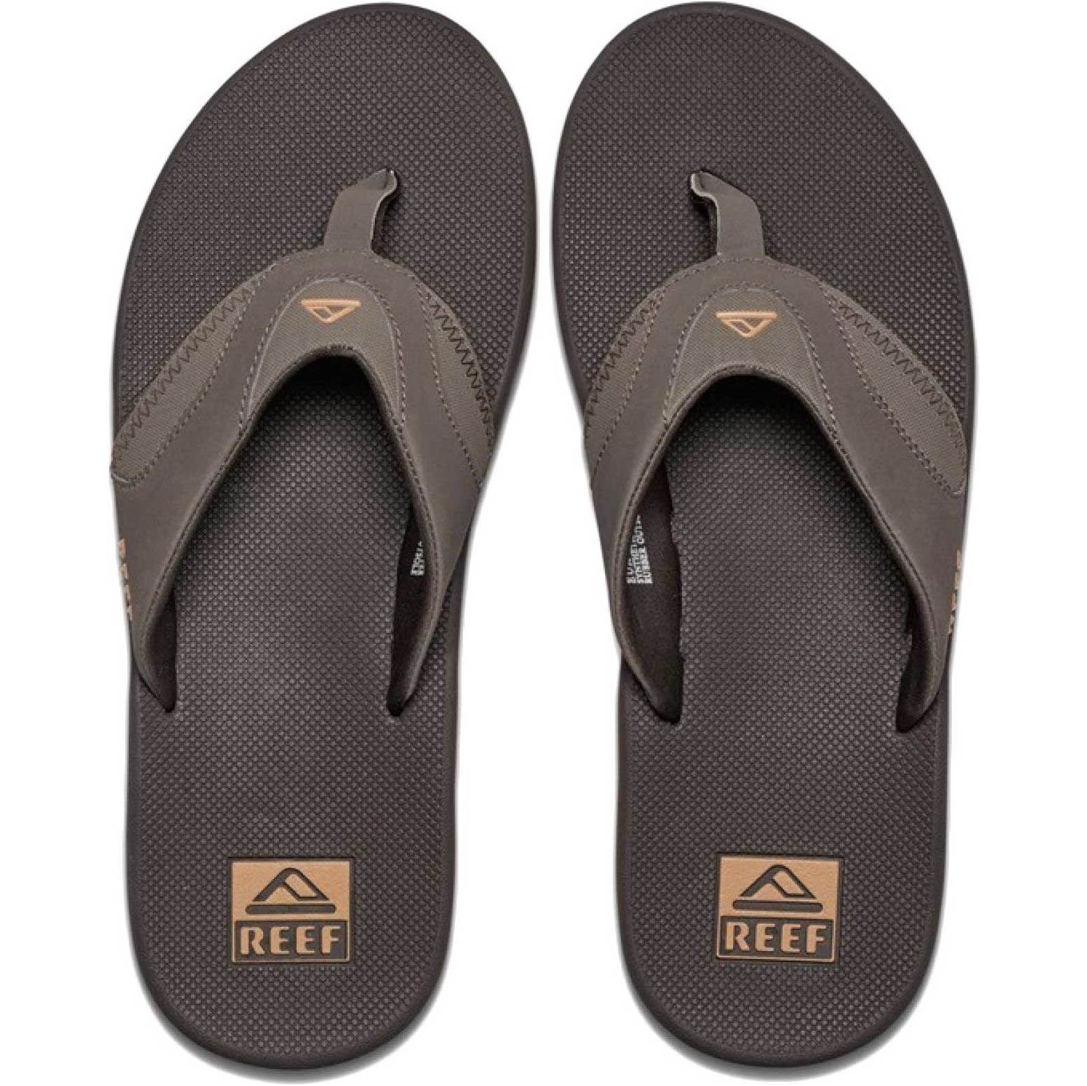 2026 Reef Hommes Tongs Fanning - Brown / Gum