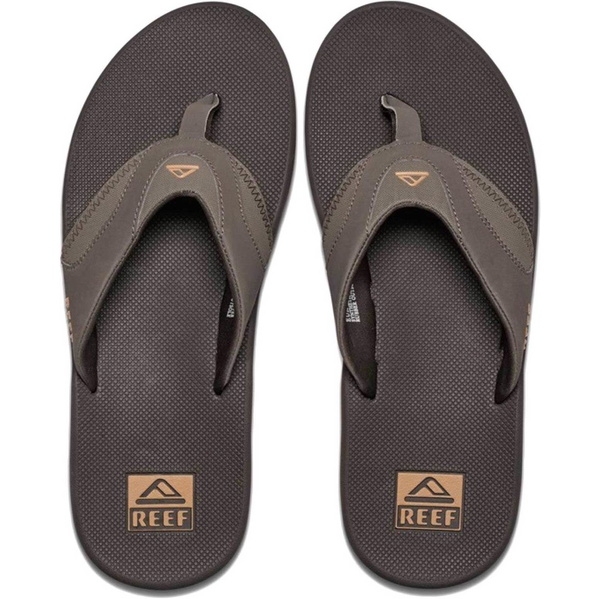 2026 Reef Hommes Tongs Fanning - Brown / Gum