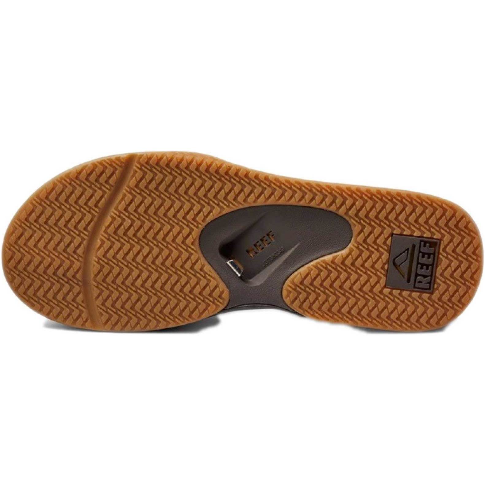 2026 Reef Hommes Tongs Fanning - Brown / Gum