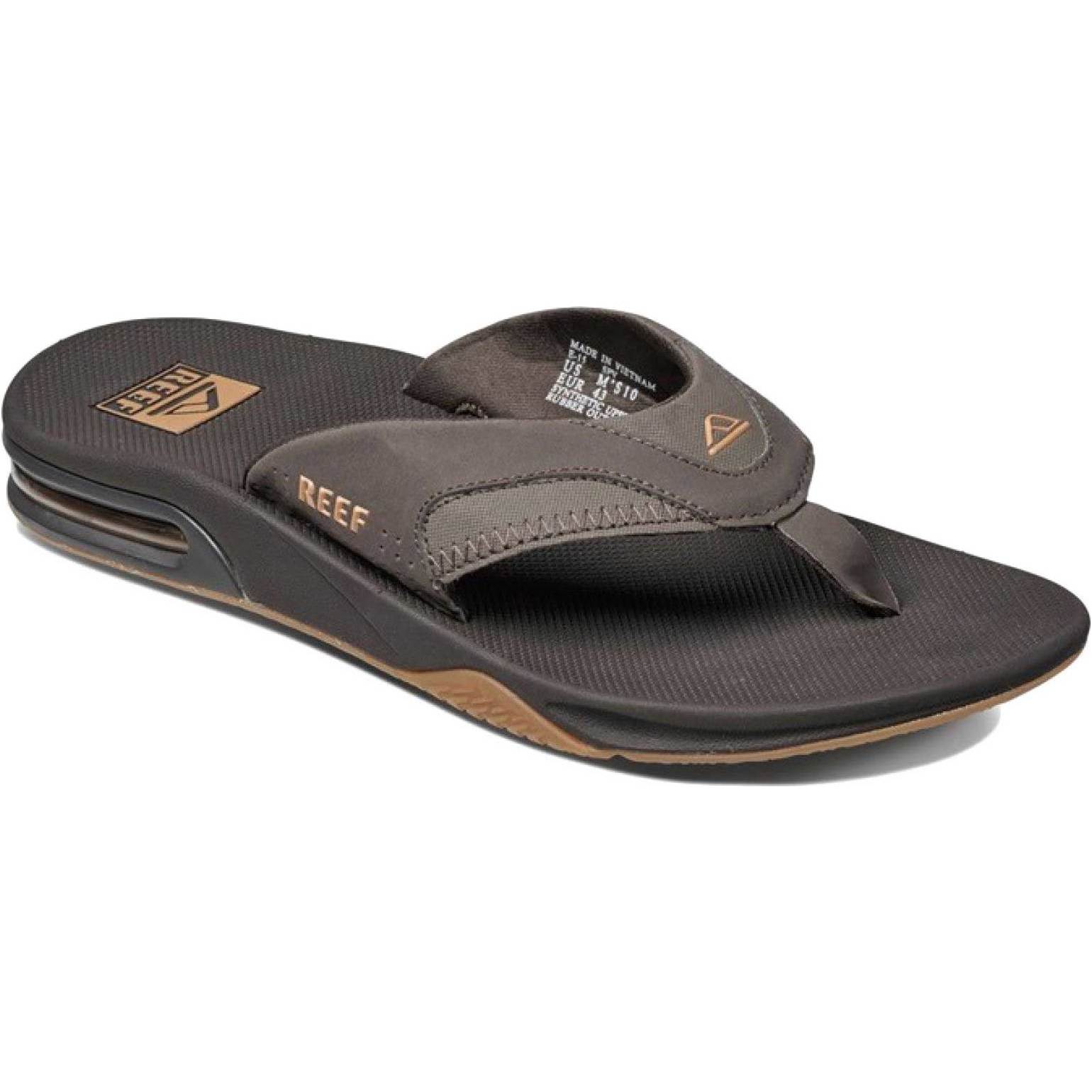 2026 Reef Hommes Tongs Fanning - Brown / Gum
