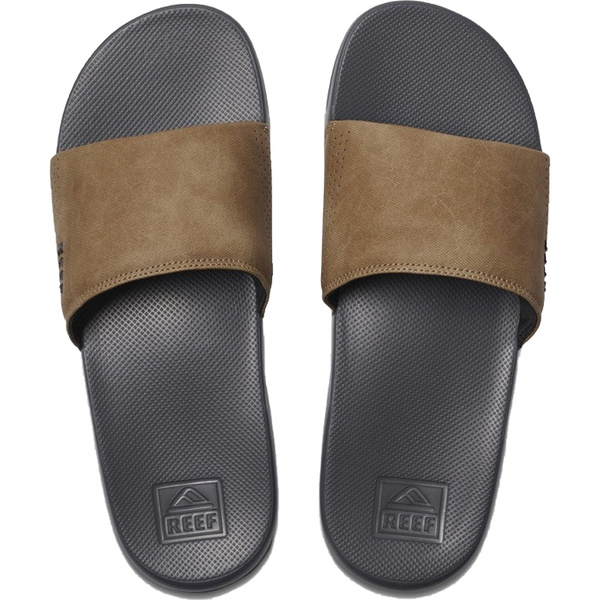2025 Reef Hommes One Sliders RF0A3OND - Grey / Tan