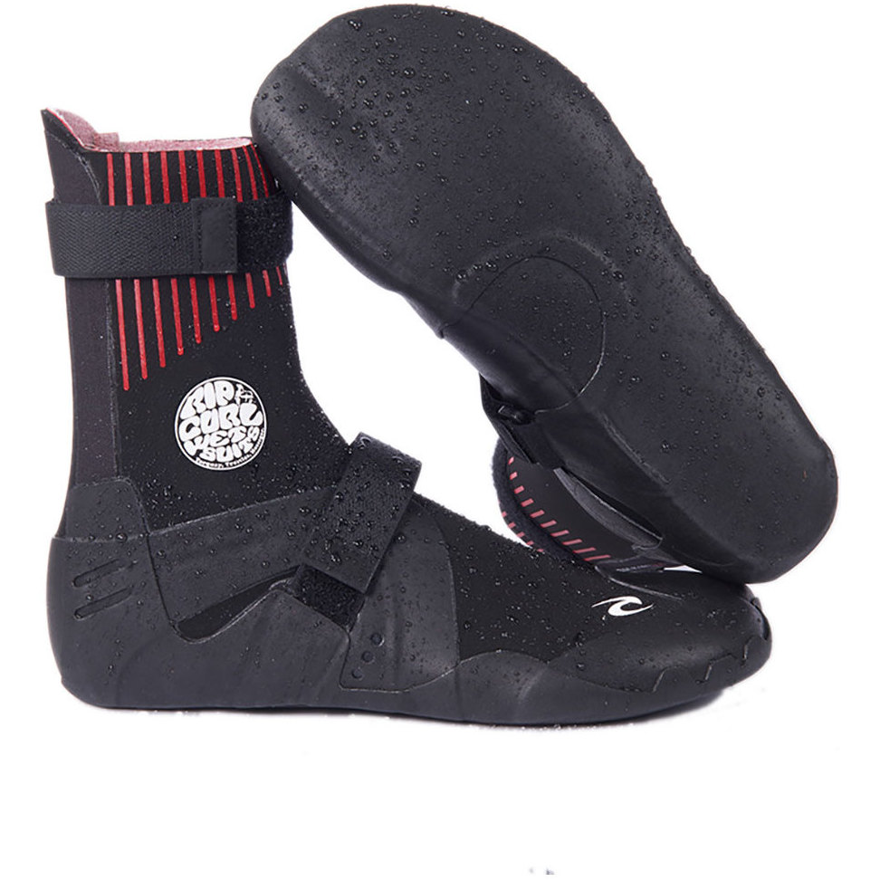 2021 Rip Curl Flashbomb 3mm Bottes En Néoprène Orteil Split Caché Wboyhf - Noir