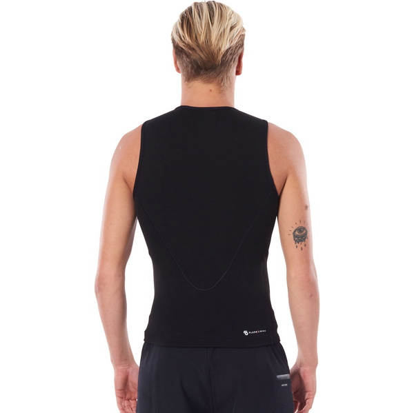 2026 Rip Curl Hommes Flashbomb 0.5mm Gilet Sans Manches WVEYCM - Black