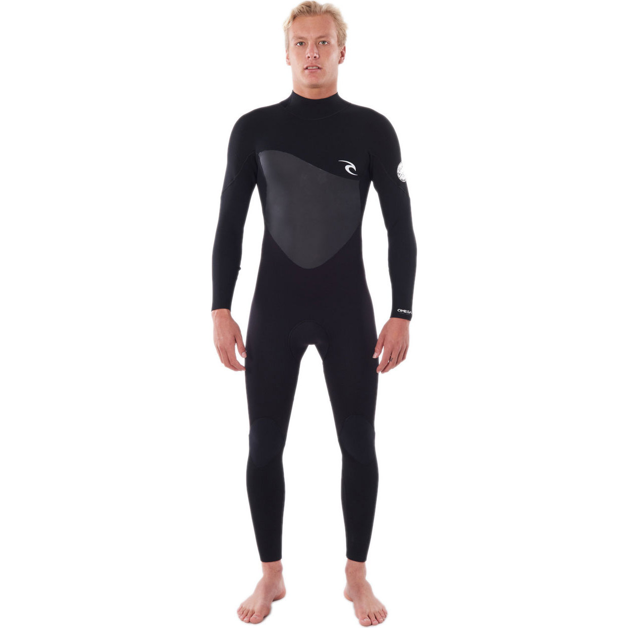 2023 Rip Curl Hommes Omega 5/3mm Back Zip Combinaison Néoprène BLACK WSM8MM