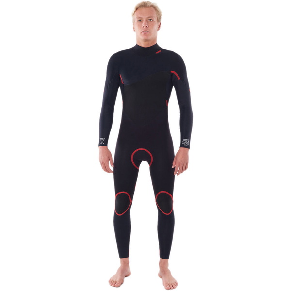 2023 Rip Curl Hommes Omega 5/3mm Back Zip Combinaison Néoprène BLACK WSM8MM