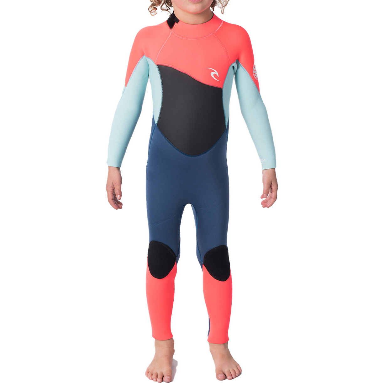 2021 Rip Curl Enfants Omega 3/2mm GBS Back Zip Combinaison Néoprène WSMYDO - Neon Pink