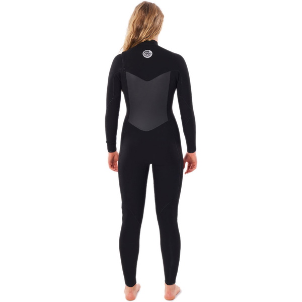 Rip Curl Femmes Flashbomb 4/3mm Chest Zip Combinaison Néoprène WSTYFG - Black