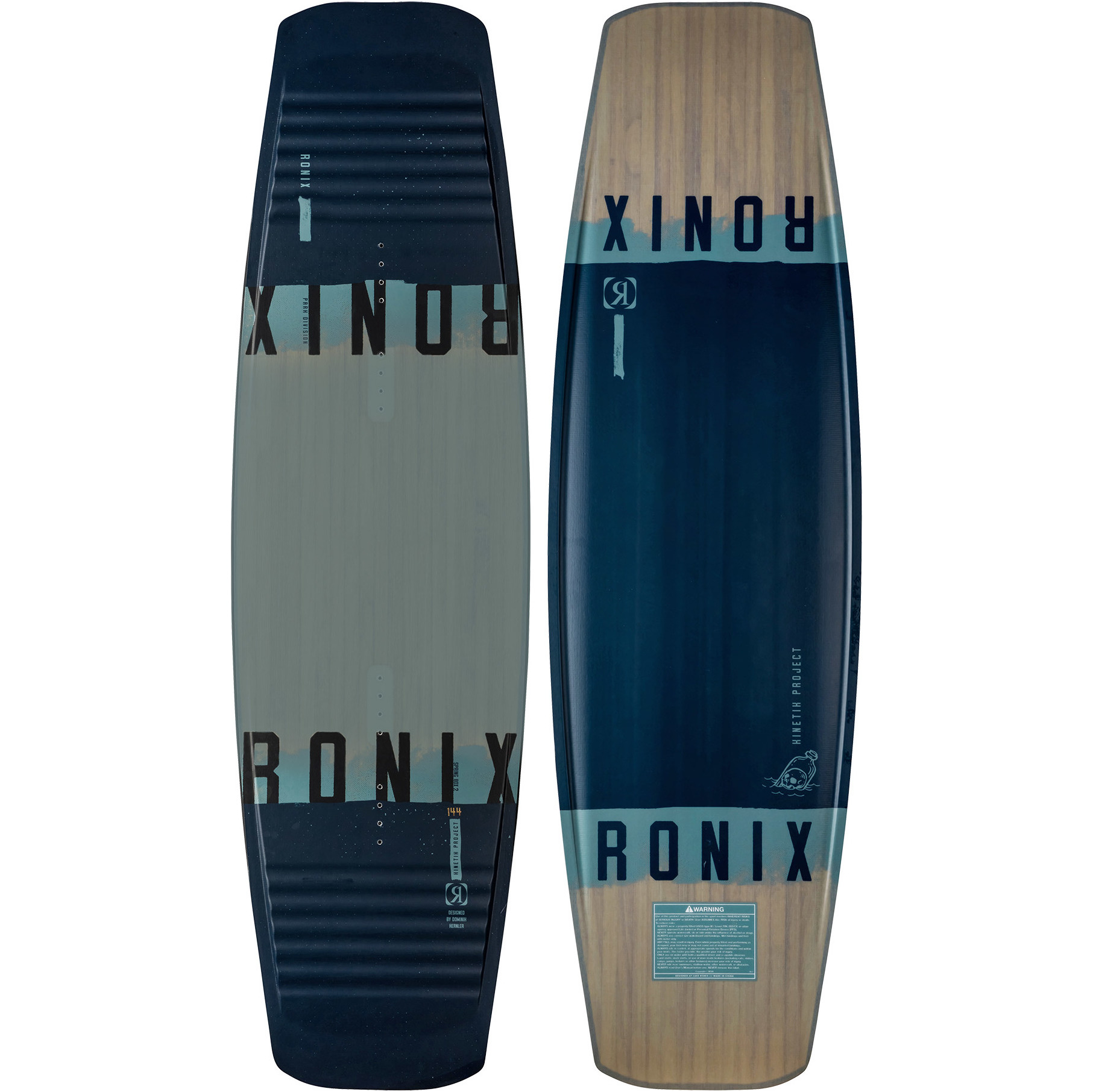 2022 Ronix Kinetik Project Springbox 2 Cable Wakeboard 22220 - Navy / Gris / Noir
