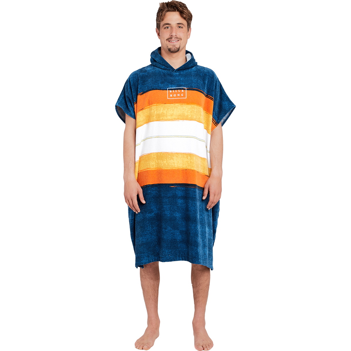 2019 Poncho / Change De Robe à Capuche Serviette De Billabong Manches Courtes Ardoise H4br01