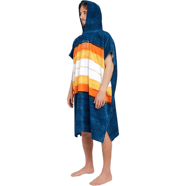 2019 Poncho / Change De Robe à Capuche Serviette De Billabong Manches Courtes Ardoise H4br01