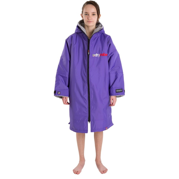 2023 Dryrobe Advance Manches Longues Change Robe DR100L - Purple / Grey