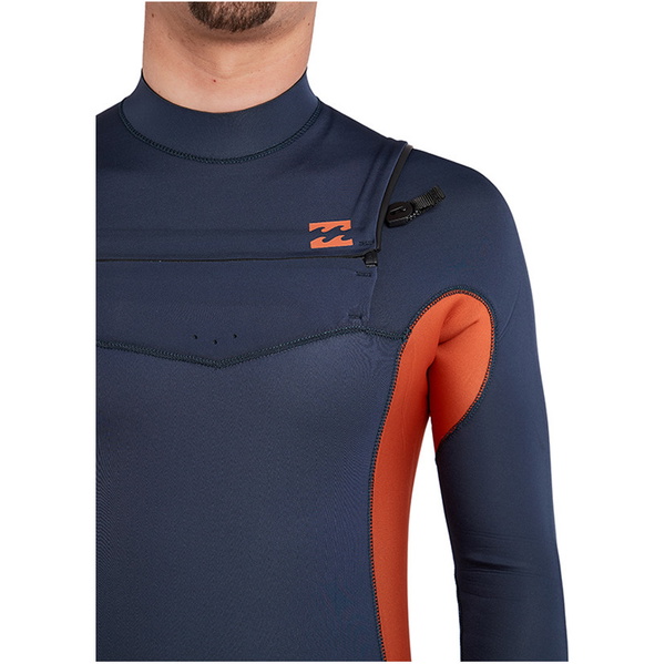 Billabong Furnace Révolution 5/4mm Chest Zip Combinaison De Plongée Ardoise L45m50