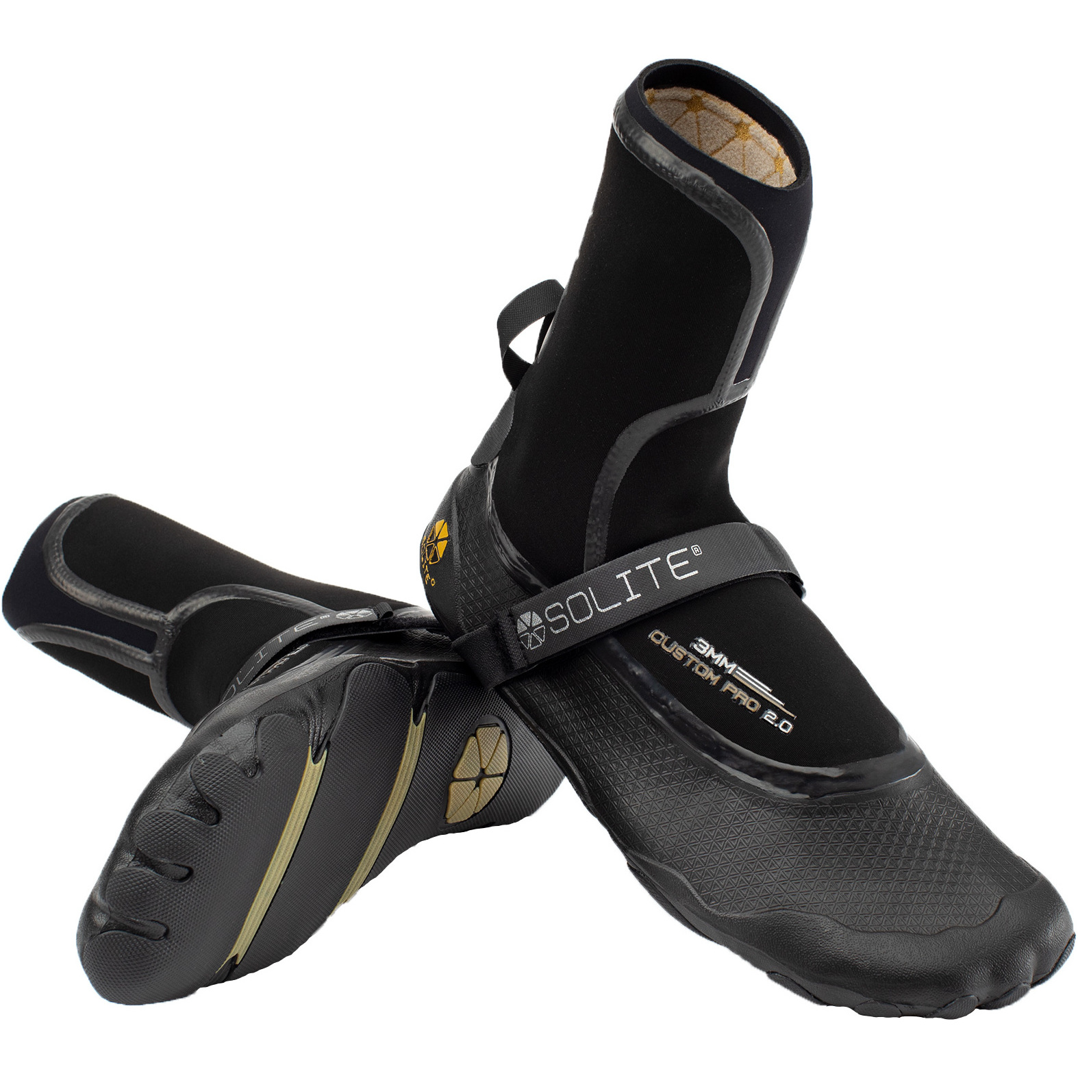 Solite Pro 3mm Black 2025 Bottes Custom 2.0 En Néoprène 21001 - / Gum