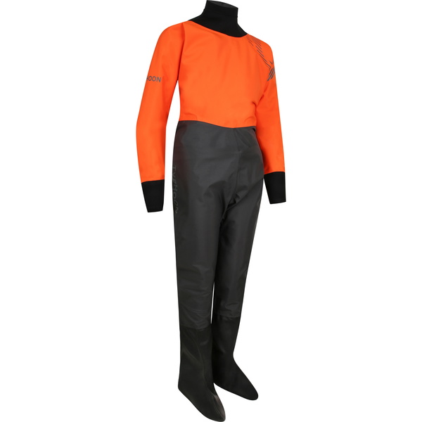 2026 Typhoon Junior Rhossilli Back Zip Drysuit 100196 - Orange / Graphite