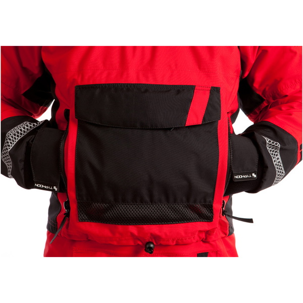 2019 Typhoon PS330 Xtreme Kayak / Ocean Sailing Drysuit + Con Zip Black / Red 100151