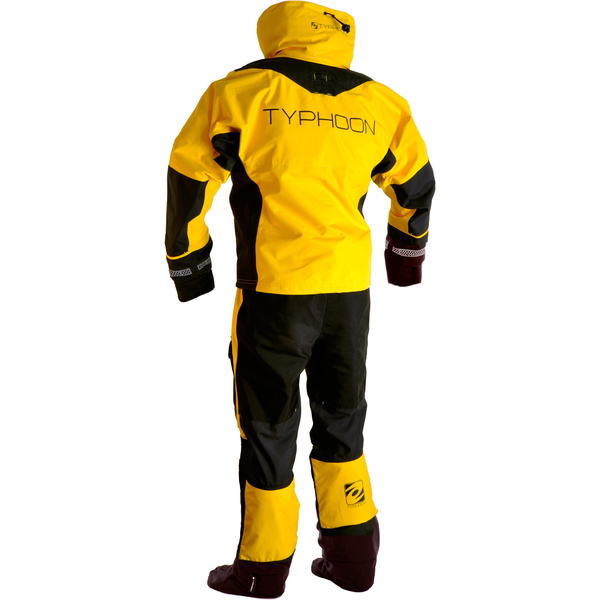 2019 Typhoon PS330 Xtreme Kayak / Drysuit Ocean + Con Zip Jaune / Noir 100160