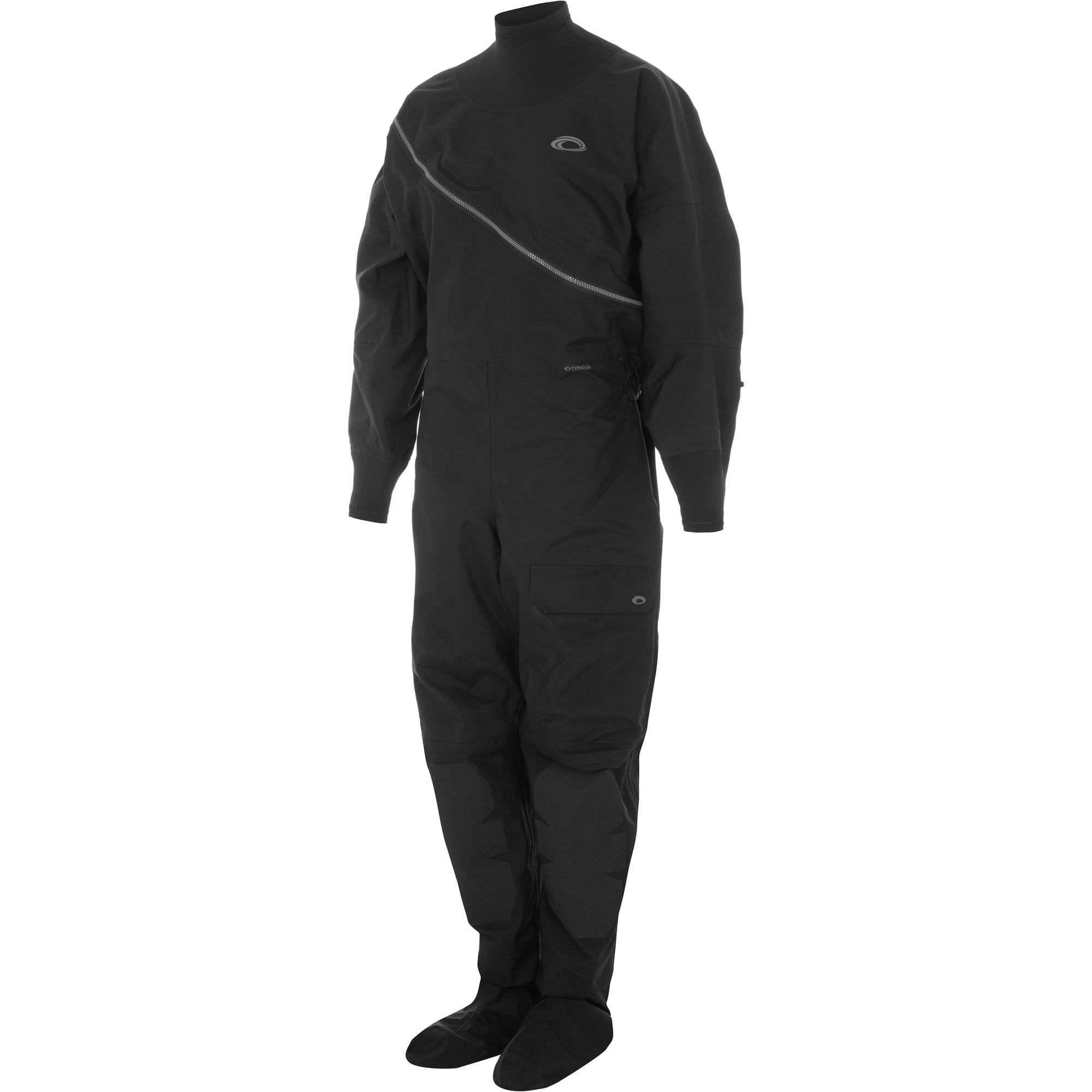 2026 Typhoon Femmes Ezeedon Front Zip Black 2026 Combinaison étanche 100192 - / Gris