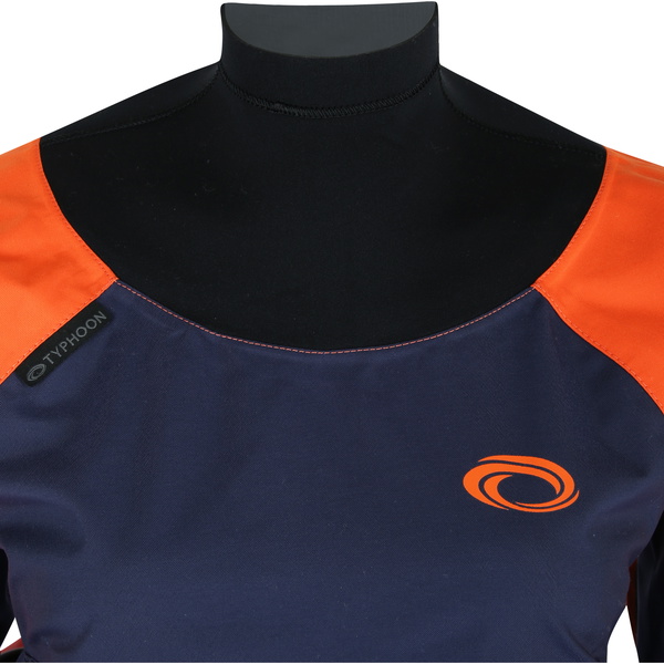 2026 Typhoon Femmes Combinaison étanche Hendra Hinge Zip 100185 - Orange / Navy