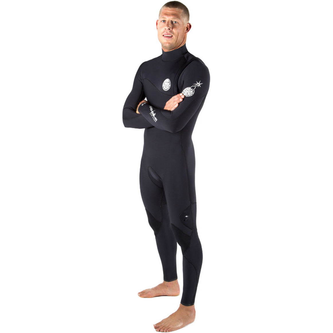 Rip Curl Flashbomb 4 / 3mm ZIP FREE Combinaison de sport en noir WSM4SF