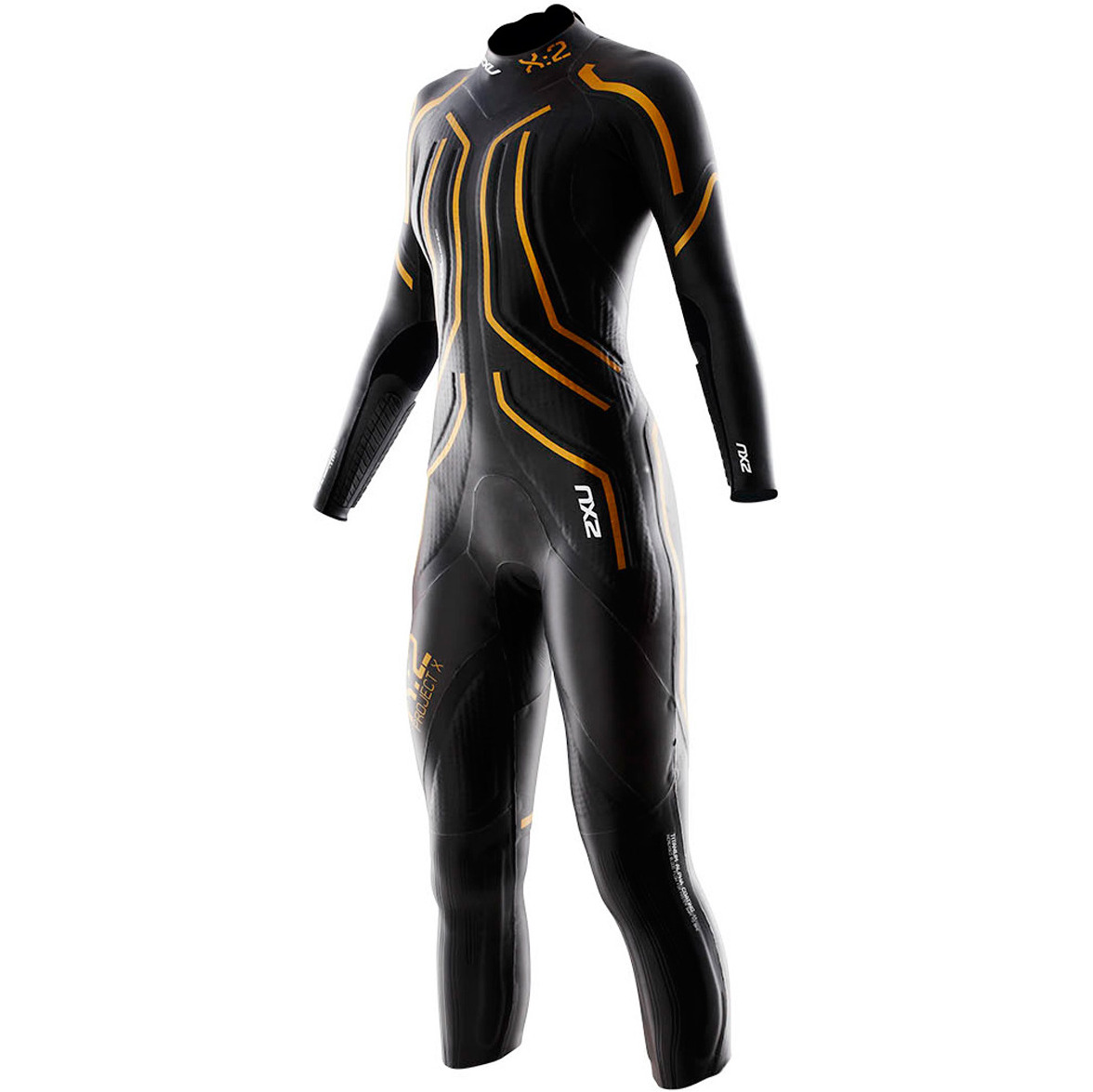 2XU Ladies X:2 Project X TRIATHLON Wetsuit in Black / Gold WW1825
