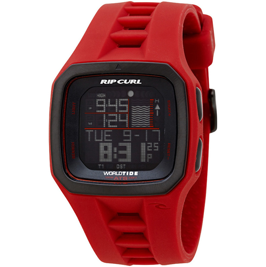 Rip Curl Trestles Pro mondiale Tide et Time Montre RED A1090