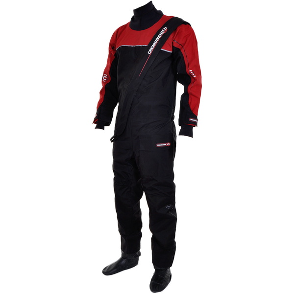 Drysuit étanche Crewsaver Cirrus Drysuit sac Dry UnderFleece noir / rouge 6515