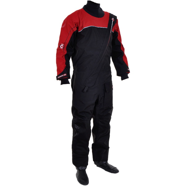 Drysuit étanche Crewsaver Cirrus Drysuit sac Dry UnderFleece noir / rouge 6515