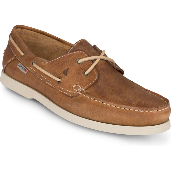 2019 Musto Mens Harbour Moccasin Shoes Tan FMFT008