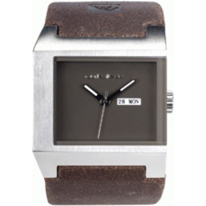 Quiksilver Hazard Analog Watch with Leather Strap BROWN