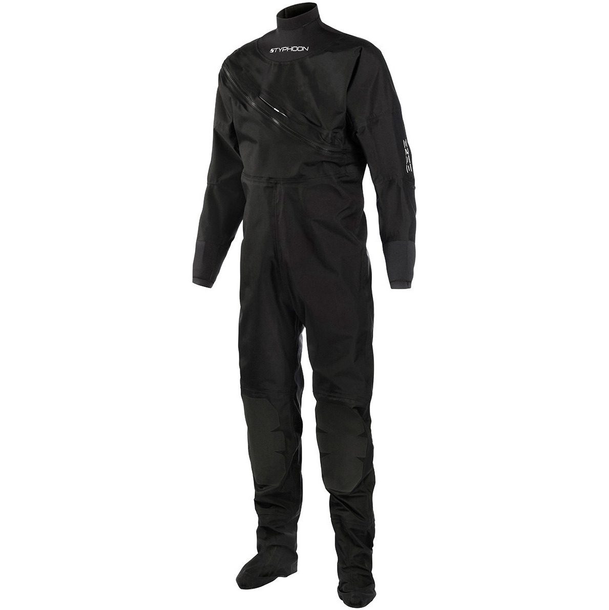 2016 Typhoon Ezeedon 3 avant Zip Drysuit NOIR 100146 - Costume Seulement
