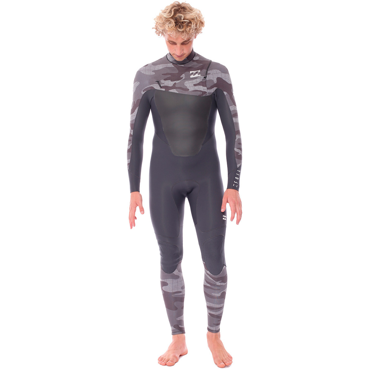 2016 Billabong Foil 3 / 2mm Chest Zip GBS Steamer Combinaison CAMO U43M06