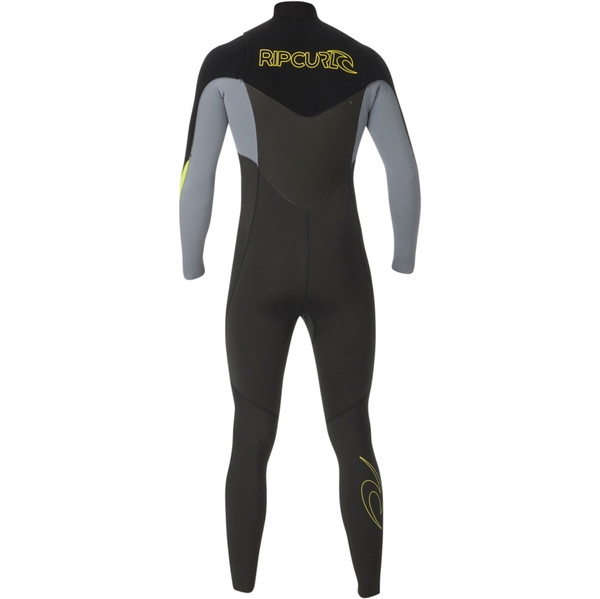 Rip Curl Dawn Patrol 3 / 2mm Combinaison GBS CHEST ZIP en Gris WSM4AM
