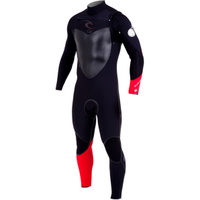 Flashbomb PLUS 5/3 mm GBS Chest Zip Steamer Combinaison Noir / Rouge WSM4IF