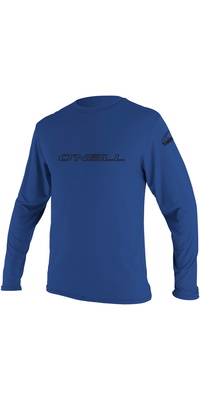 2026 ONeill Hommes Basic Skins Long Sleeve Rash Tee 4339 - Pacific