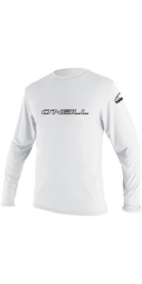 2026 Oneill Hommes Basic Skins Rash Tee à Manches Longues 4339 - Blanc