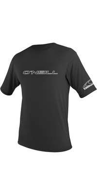 2026 ONeill Mens Basic Skins Short Sleeve Sun Shirt 3402 - Black