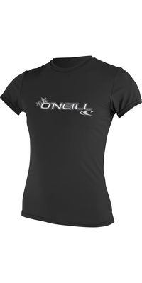 2026 Oneill Basique Femme Skins Rash Tee à Manches Courtes 3547 - Noir