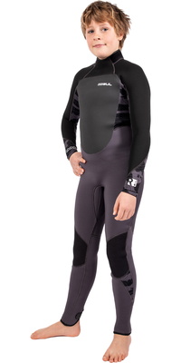2026 Gul Enfants Response 5/3mm Back Zip Combinaison Néoprène RE1218-C1 - Charcoal / Contour Camo