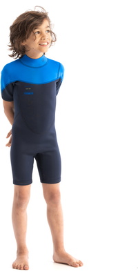 2026 Jobe Enfants Boston 2mm Back Zip Shorty Combinaison Néoprène 3036210 - Blue